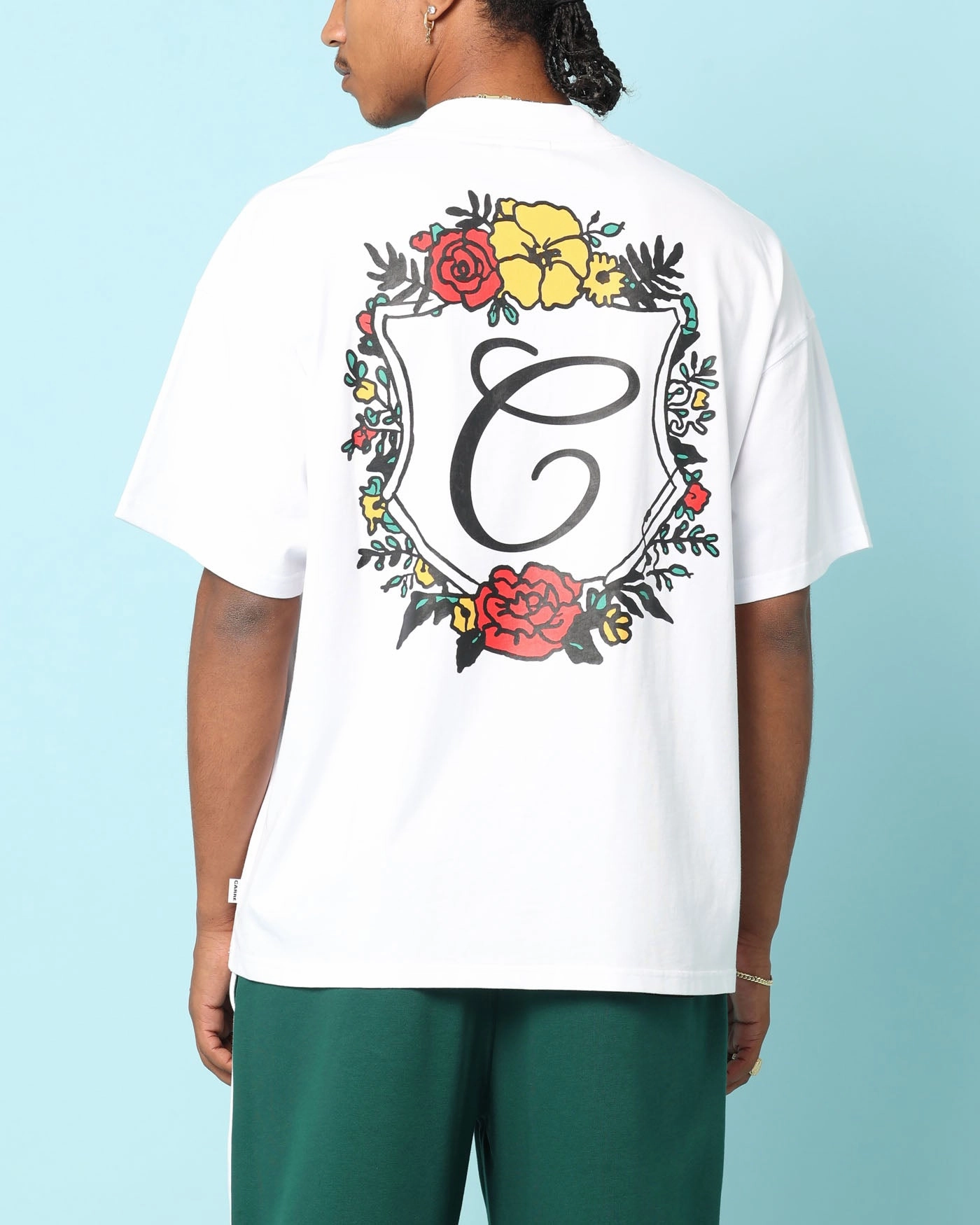 Carr?? Club Carr?? Oversized T-Shirt White Abstract print