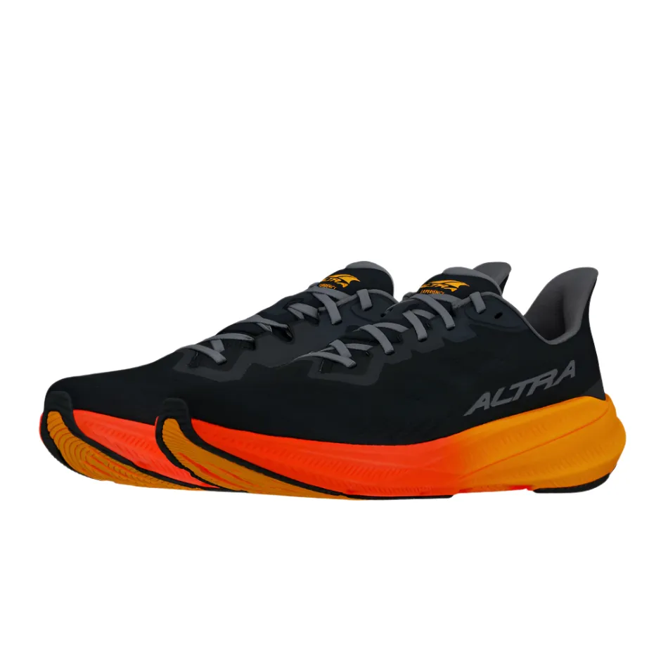 Anatomic Lacing System tear - resistant shoes Altra Men's Experience Flow 2 Running Shoes in Black/Orange AW25