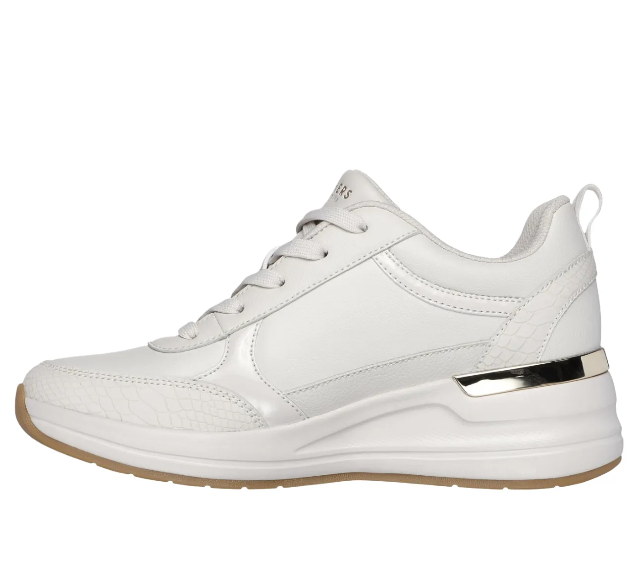 Skechers scarpa sneakers da donna Billion 2 Fine Shine 177345/OFWT bianco spento running in park national - team - themed running gear