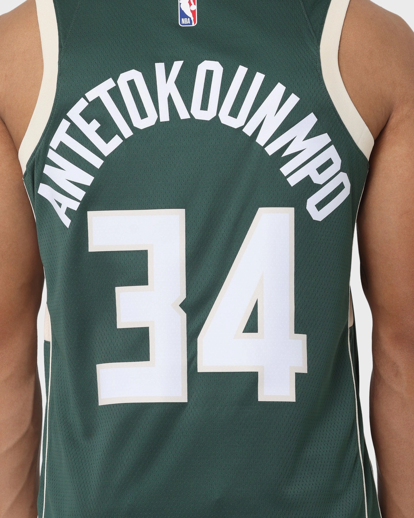 Flexible Shoulder Design Nike Giannis Antetokounmpo Milwaukee Bucks #34 Icon Edition 2022/23 Nike Dri-FIT NBA Swingman Jersey Fir