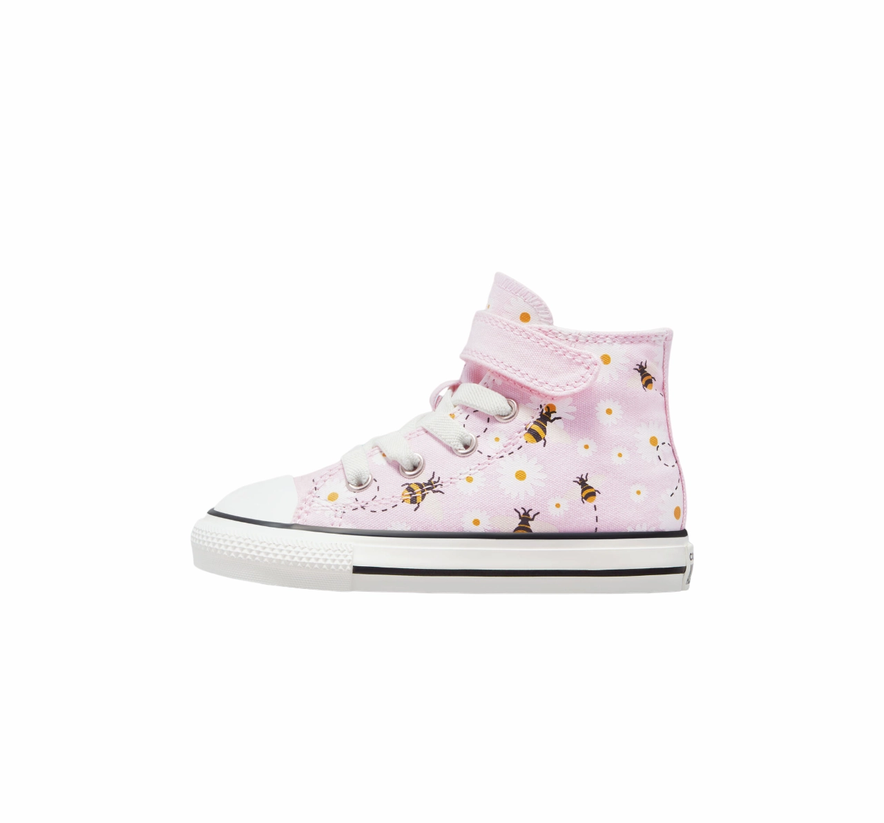 Converse scarpa in tela alta Chuck Taylor All Star Easy-On Bees A01620C rosa bianco nero road runners' shoes