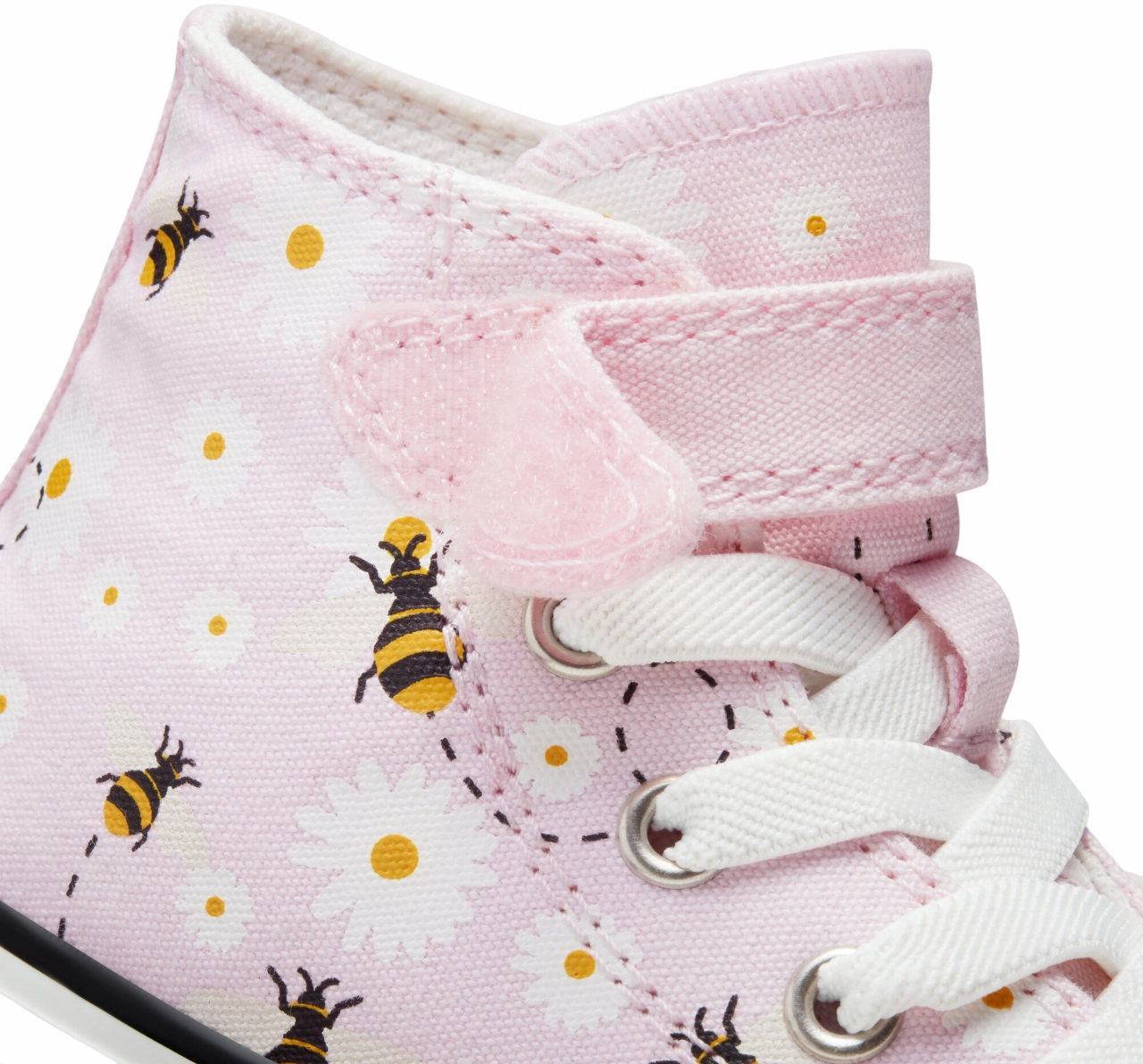 Converse scarpa in tela alta Chuck Taylor All Star Easy-On Bees A01620C rosa bianco nero running hat Ventilated Insole Technology