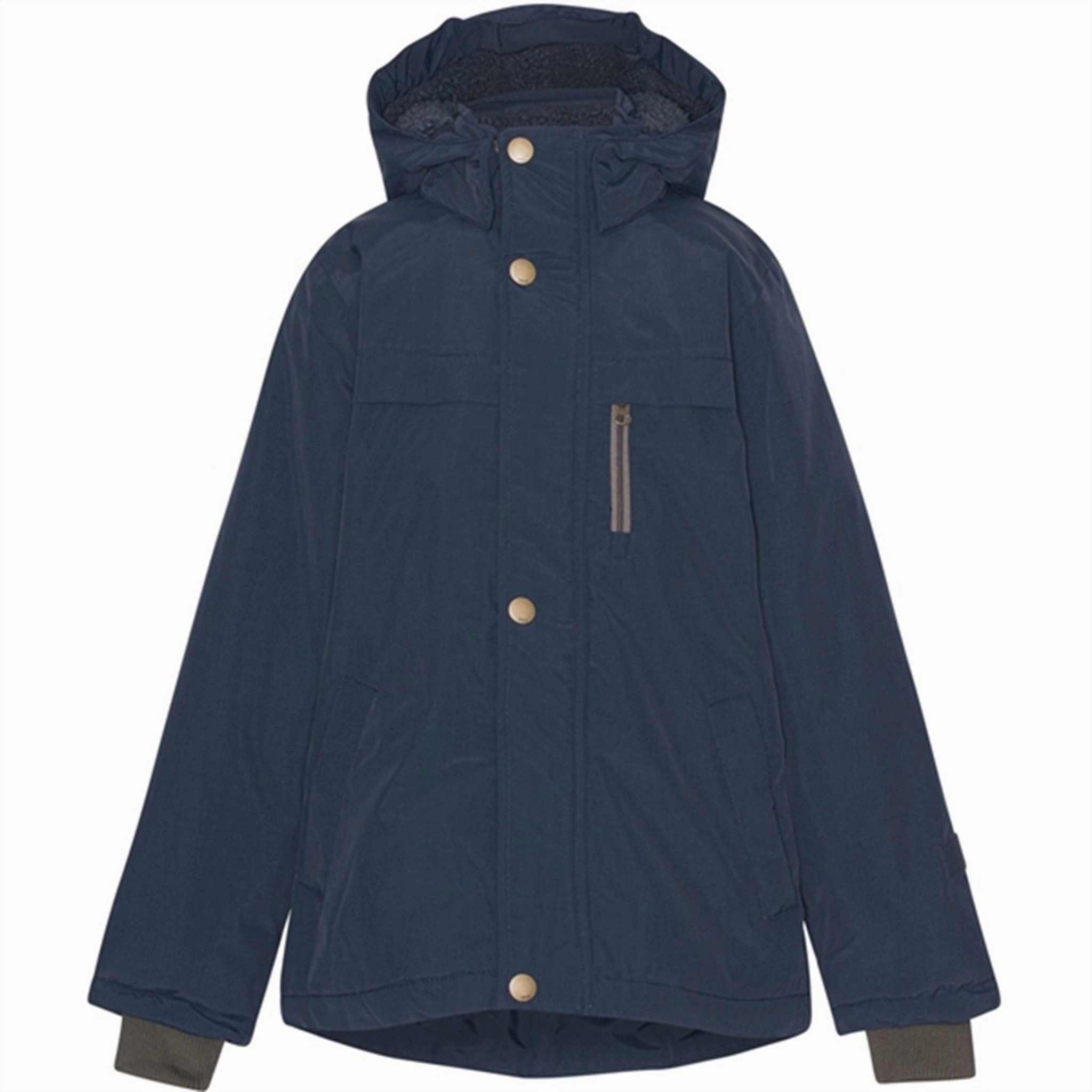 Molo Night Navy Heiko Jacket Water Repellent Finish Layered Comfort Look