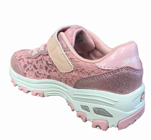 Skechers scarpa sneakers da ragazza D'Lites Lil Lace Gal 664086L LTPK rosa gradient running gear