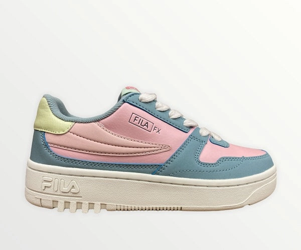 Fila scarpa sneakers da ragazza FXVentuno Low 1011351.52P pesca rosa-celeste Adaptive Fit Upper Variable Pace