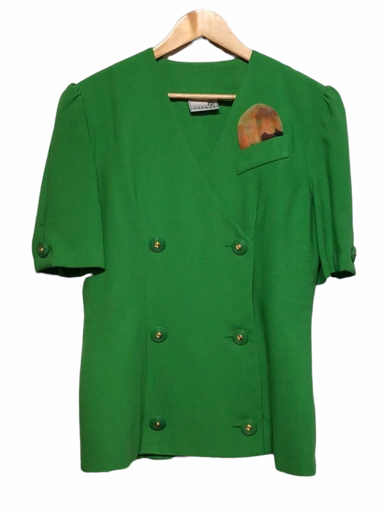 Short Sleeved Blazer And Pleated Skirt Set (Size XL) Lightweight Packable Build Adventure Ready