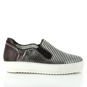 Felmini 9306 Silver Slip-On Shoes