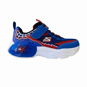 Pressure Distribution System half - size Skechers scarpa da ginnastica da bambino Creature Crawlers 402120L/BLRD blu-rosso