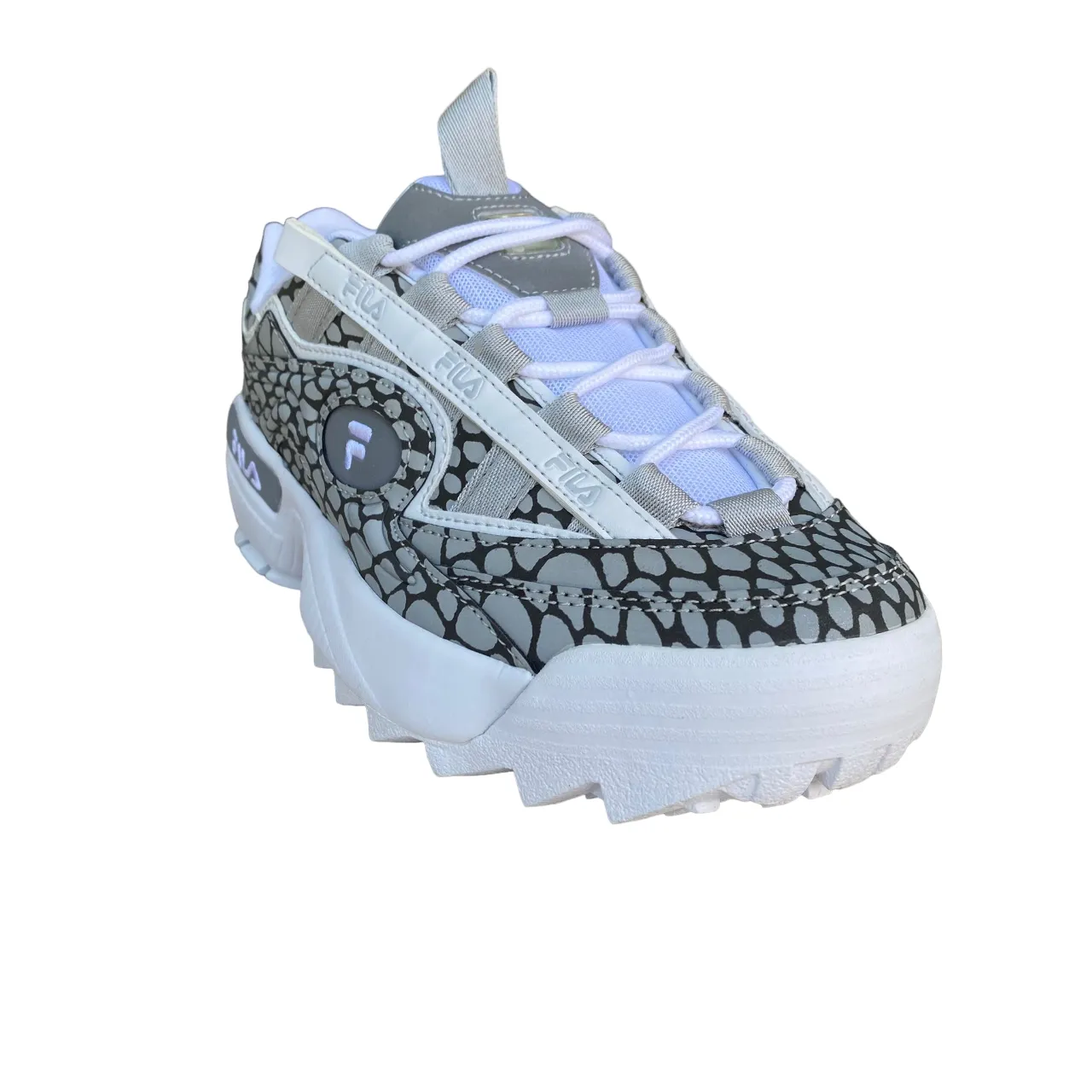 Fila scarpa sneakers da donna D-Formation R 1010858.13T bianco-grigio ghiaccio SlipResistant Ultimate Comfort