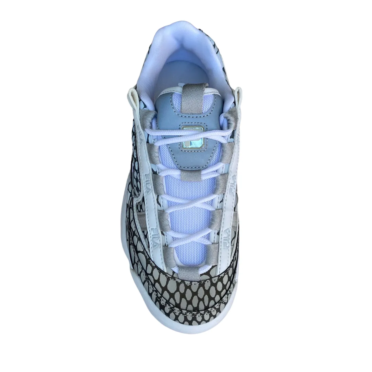 Fila scarpa sneakers da donna D-Formation R 1010858.13T bianco-grigio ghiaccio straight - last shoes
