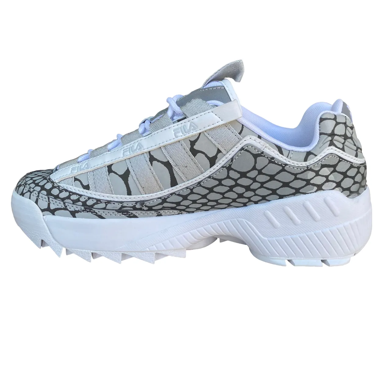Fila scarpa sneakers da donna D-Formation R 1010858.13T bianco-grigio ghiaccio continuous - running shoes