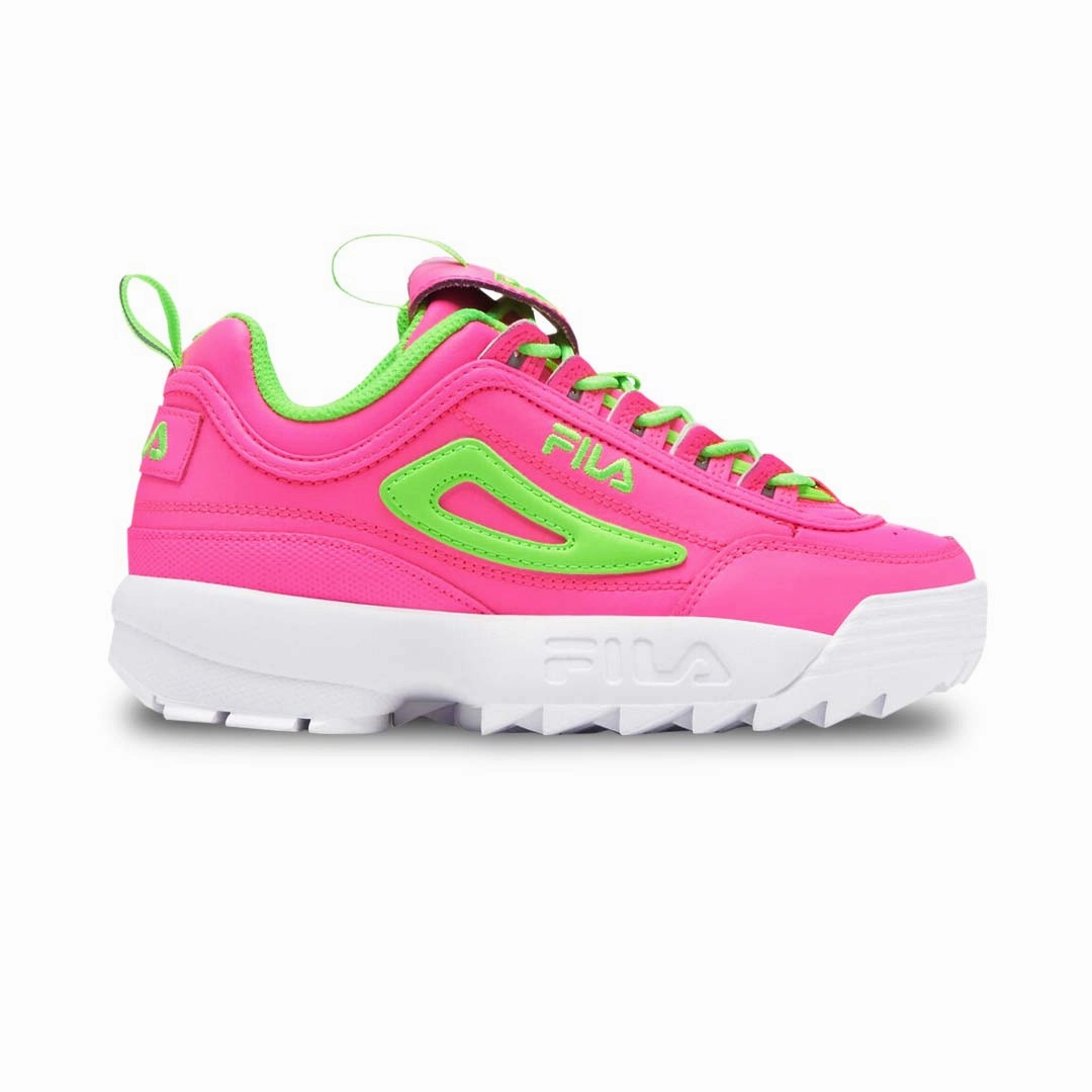 FILA - Kids' (Junior) Disruptor II Premium Shoes (3XM01606 665) Adaptive Response Platform Recycled Outsole Material