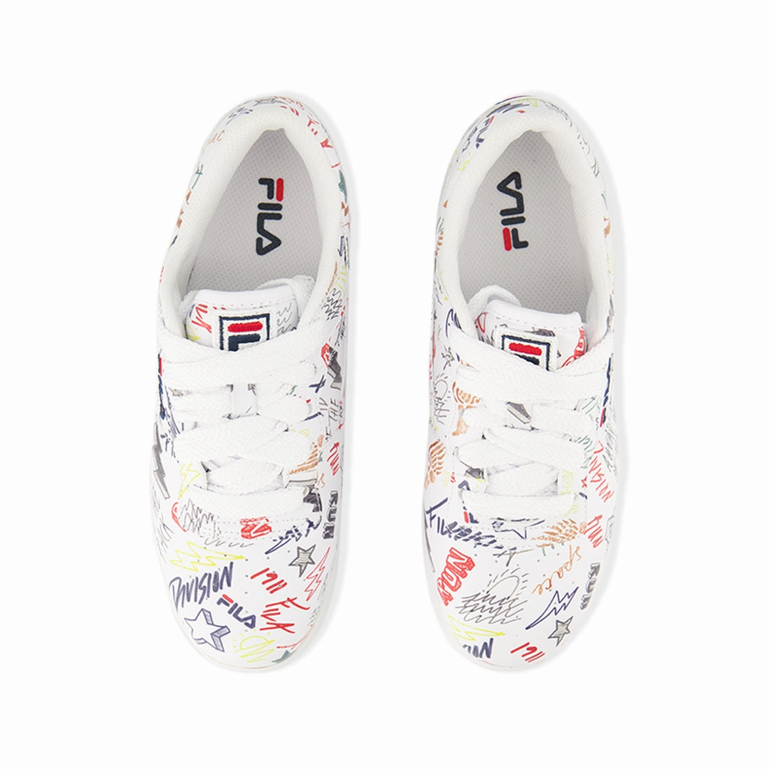 FILA - Kids' (Junior) Original Fitness Scriblles Shoes (3FM01732 171) Durable Binding Easy Match