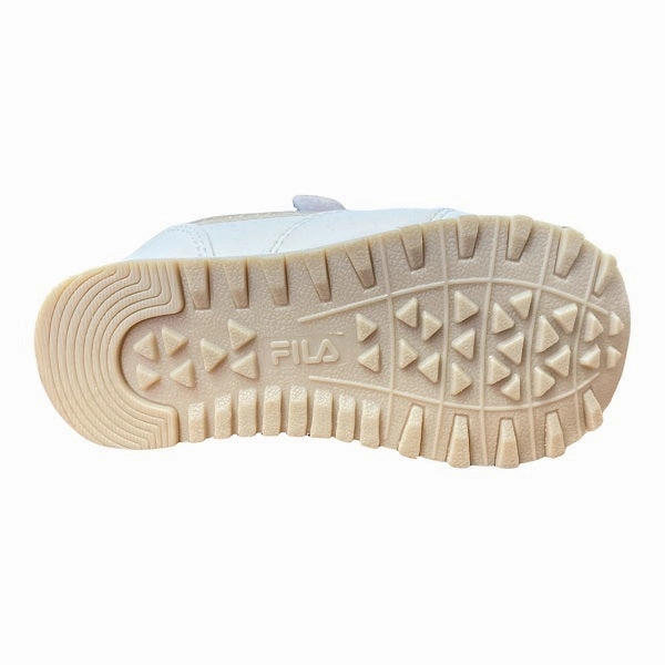 custom - fit running option Fila scarpa sneakers da bambina infant Orbit con Velcro 1011080.00I bianco-oro