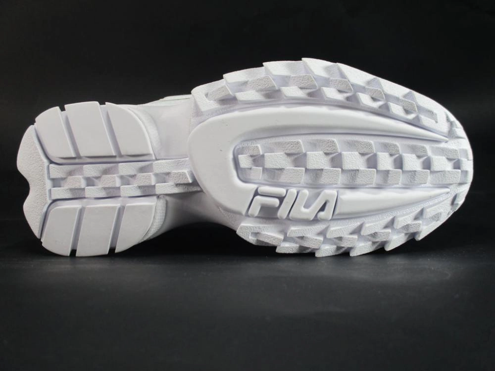 Fila scarpa sneakers da ragazzi Disruptor Kids 1010567.1FG bianco traction - control shoes Stabilizing Heel Clip