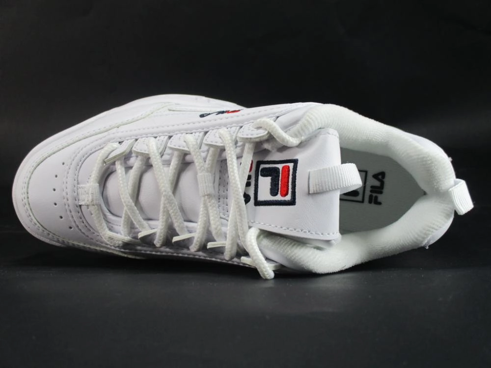 Quiet High Rebound Insole Fila scarpa sneakers da ragazzi Disruptor Kids 1010567.1FG bianco