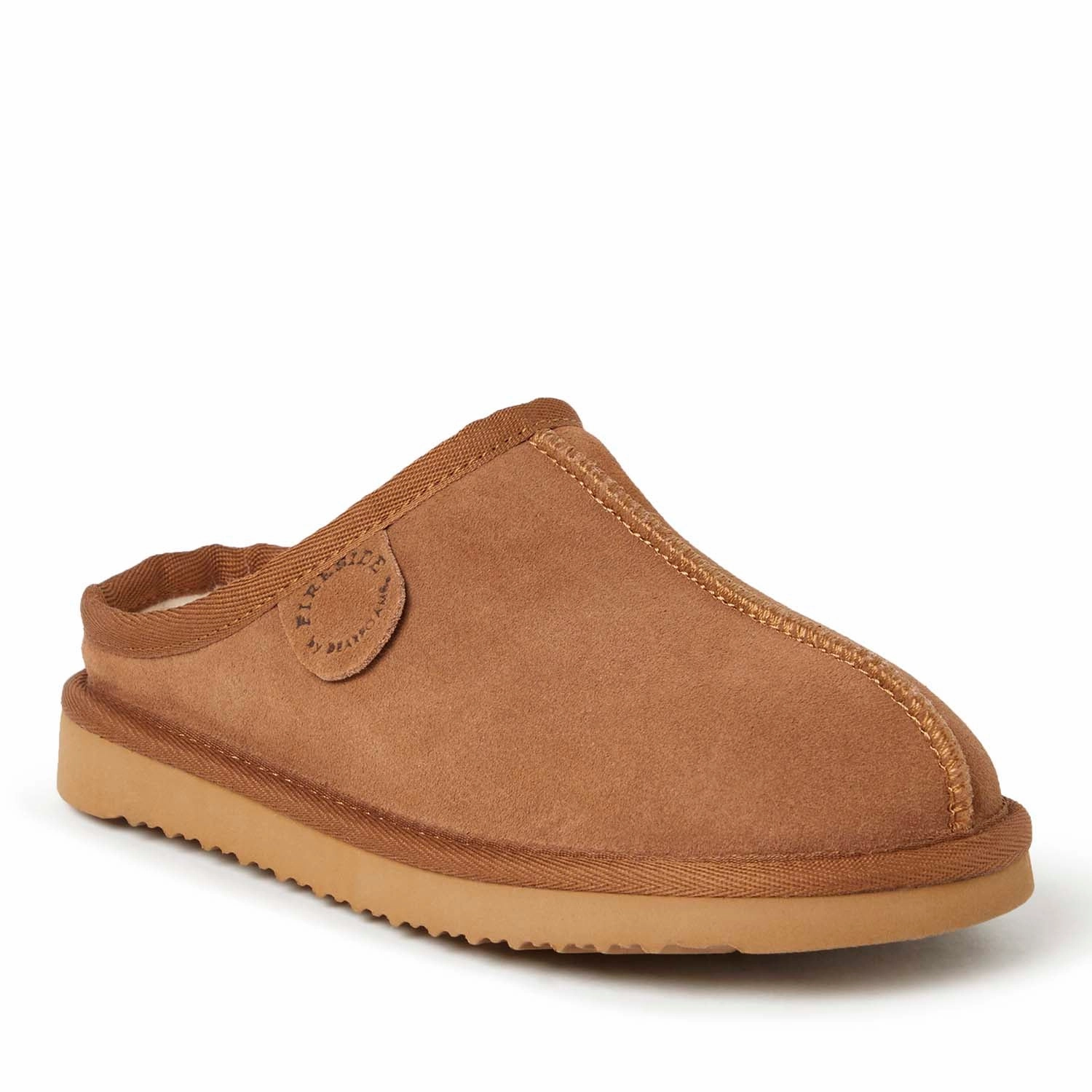Fireside by Dearfoams Kids Dempsey Genuine Shearling Clog Slipper Arch Support System