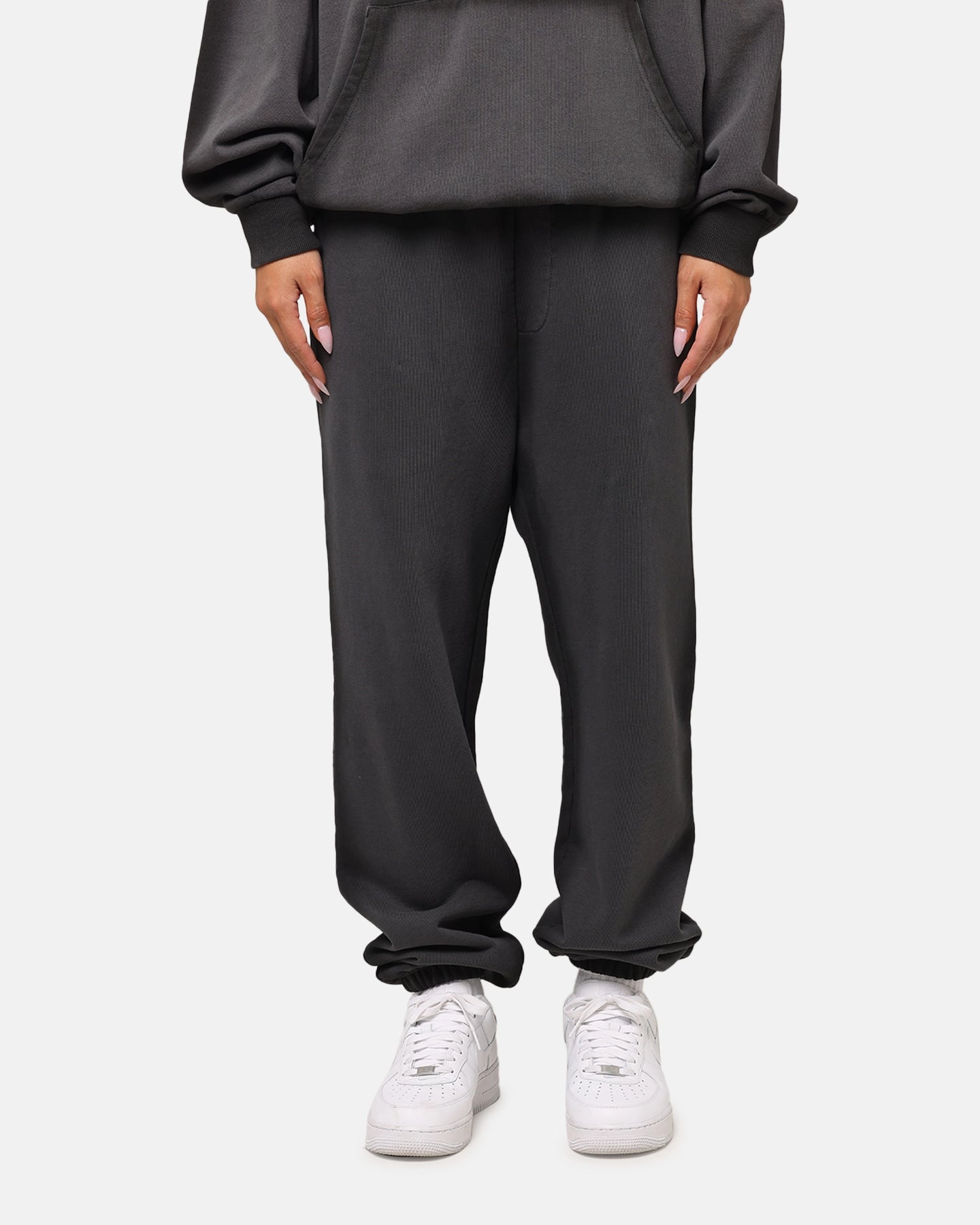 Saint Morta Contrast Wash Sweatpants Washed Black Casual Wearable Comfy Motion