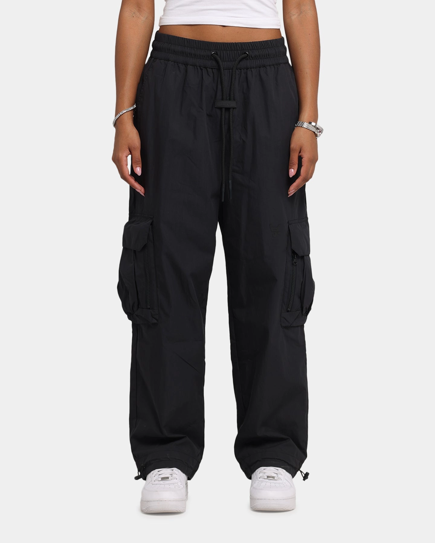 The Anti Order Anti Miltary Cargo Joggers Black Body Contour