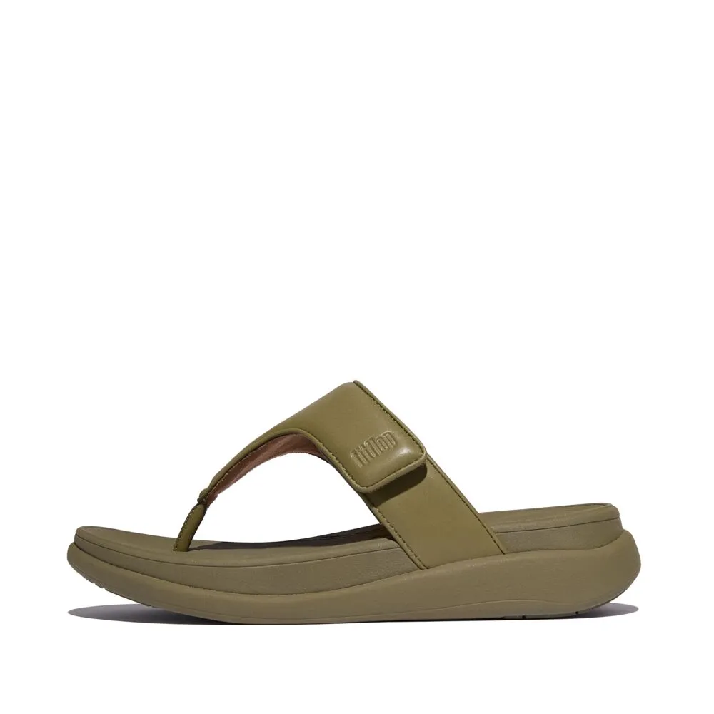 FitFlop F-Mode Go Adjustable Flatform Sandals - Camo Green