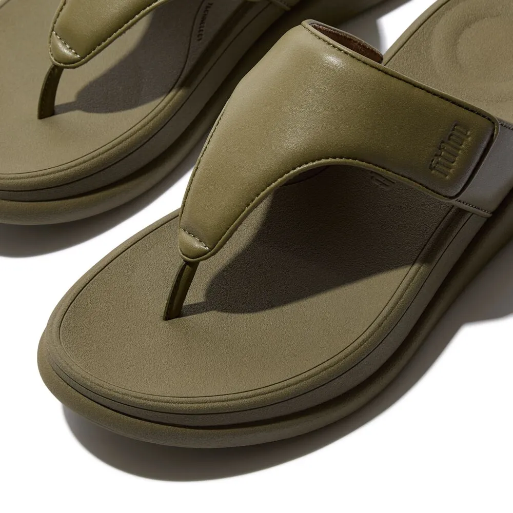 FitFlop F-Mode Go Adjustable Flatform Sandals - Camo Green