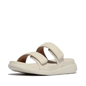 FitFlop F-Mode Go Adjustable Flatform Two Bar Slide Sandals - Paris Beige