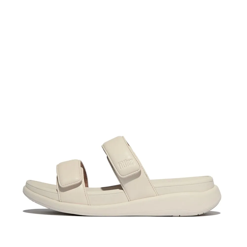 FitFlop F-Mode Go Adjustable Flatform Two Bar Slide Sandals - Paris Beige