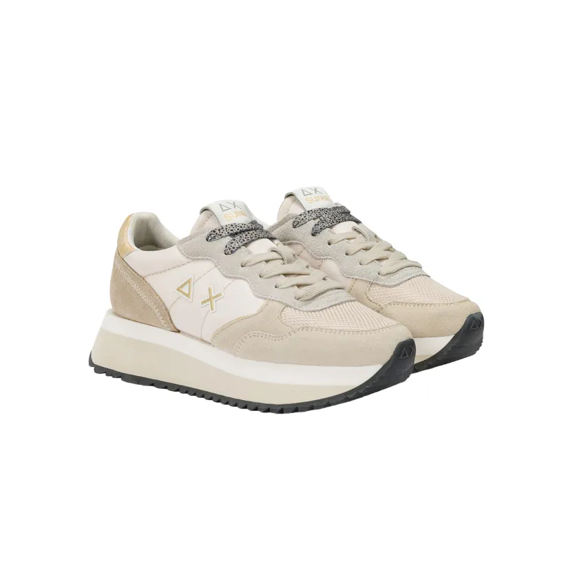 Abrasion Shield Tech Visible Sun68 scarpa sneakers da donna Big Ally Solid Z44216 31 bianco-panna