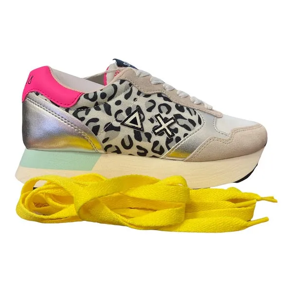 Sun68 sneakers da donna Kelly Animal Body Z32217 01 bianco extreme - weather shoes
