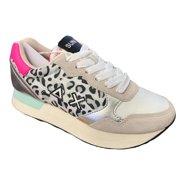 Anatomical Footbed Shape Sun68 sneakers da donna Kelly Animal Body Z32217 01 bianco