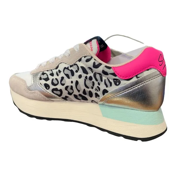 traction - technology Sun68 sneakers da donna Kelly Animal Body Z32217 01 bianco