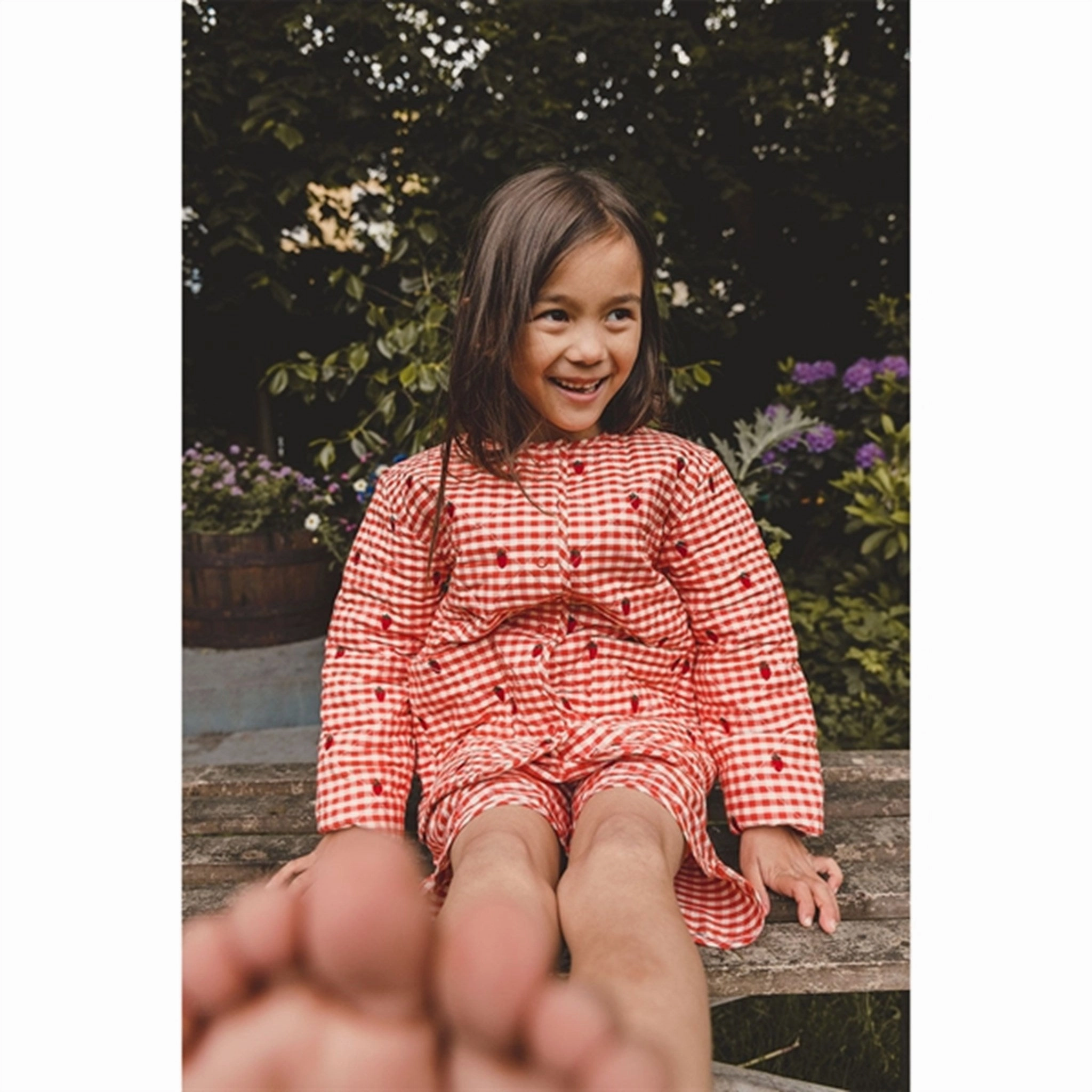 Fl?ss Molly Jacket Berry Gingham Airtight Fasteners