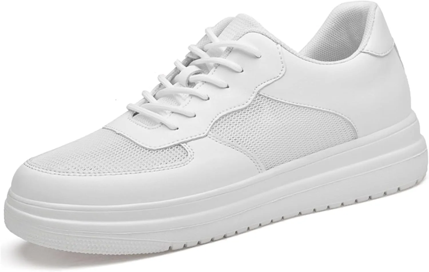 Flat Lifting Shoes Men Women 3 Inches Invisible Elevator Breathable Mesh Height Boosting Casual Work Tennis Shoes