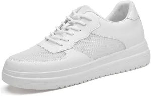 Flat Lifting Shoes Men Women 3 Inches Invisible Elevator Breathable Mesh Height Boosting Casual Work Tennis Shoes