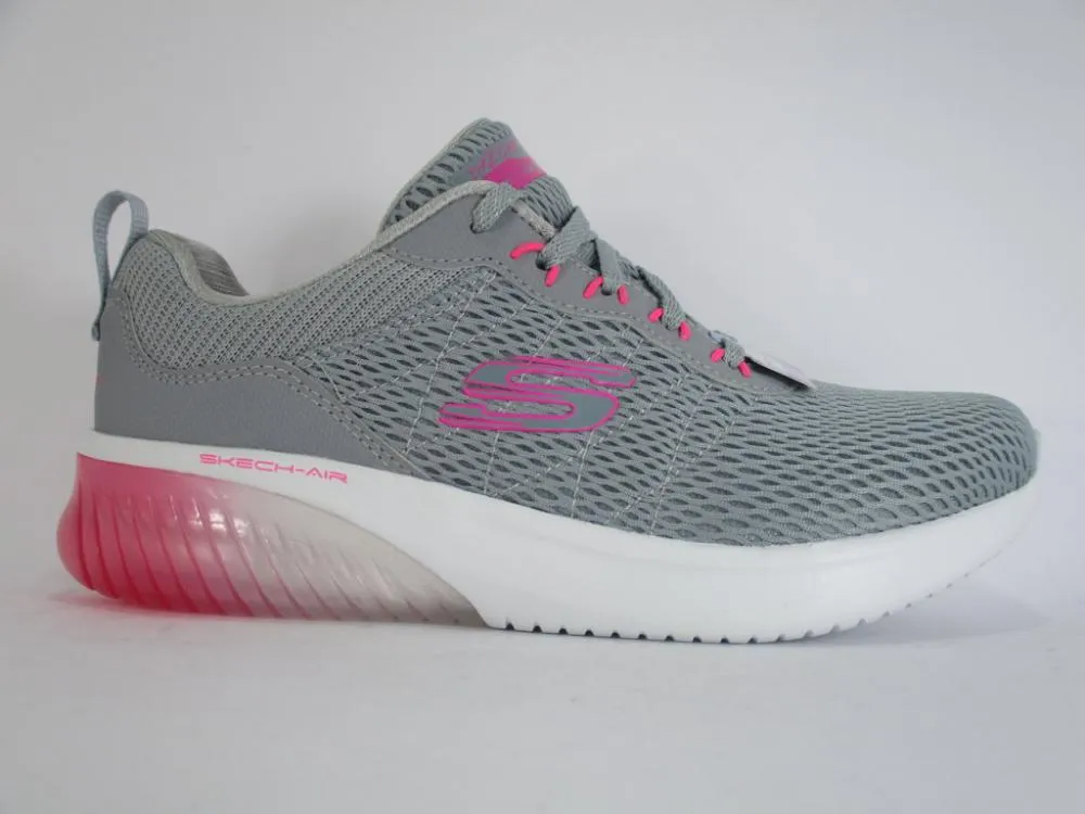 Skechers scarpa fitness da donna Skech Air Ultra Flex 13290 LGHP grigio chiaro Saucony PowerGrid Foot Shape Adaptive