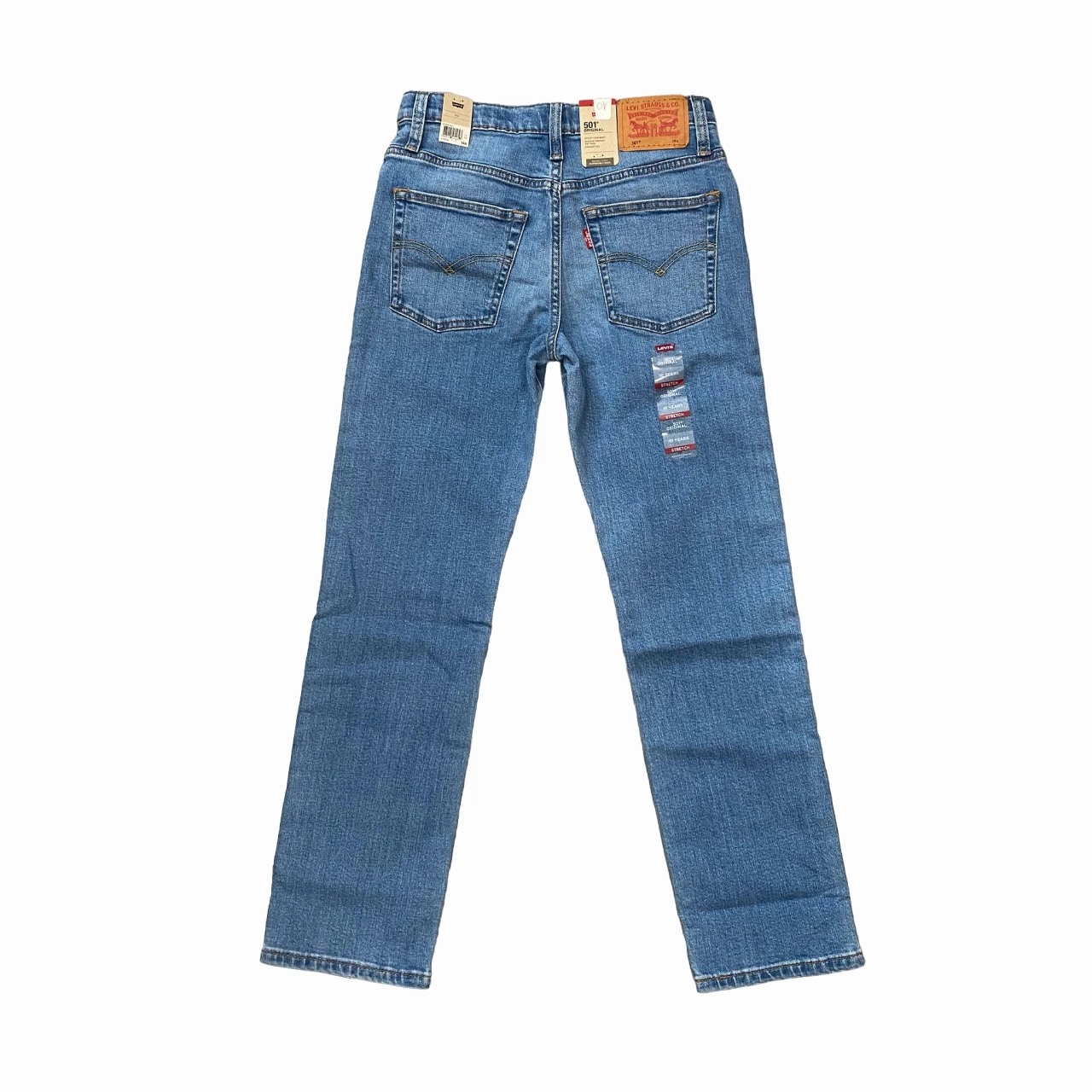 Student Outfit Streetwear Fan Levi's pantalone jeans da ragazzo 501 Original 9EG996-M8Z blu chiaro