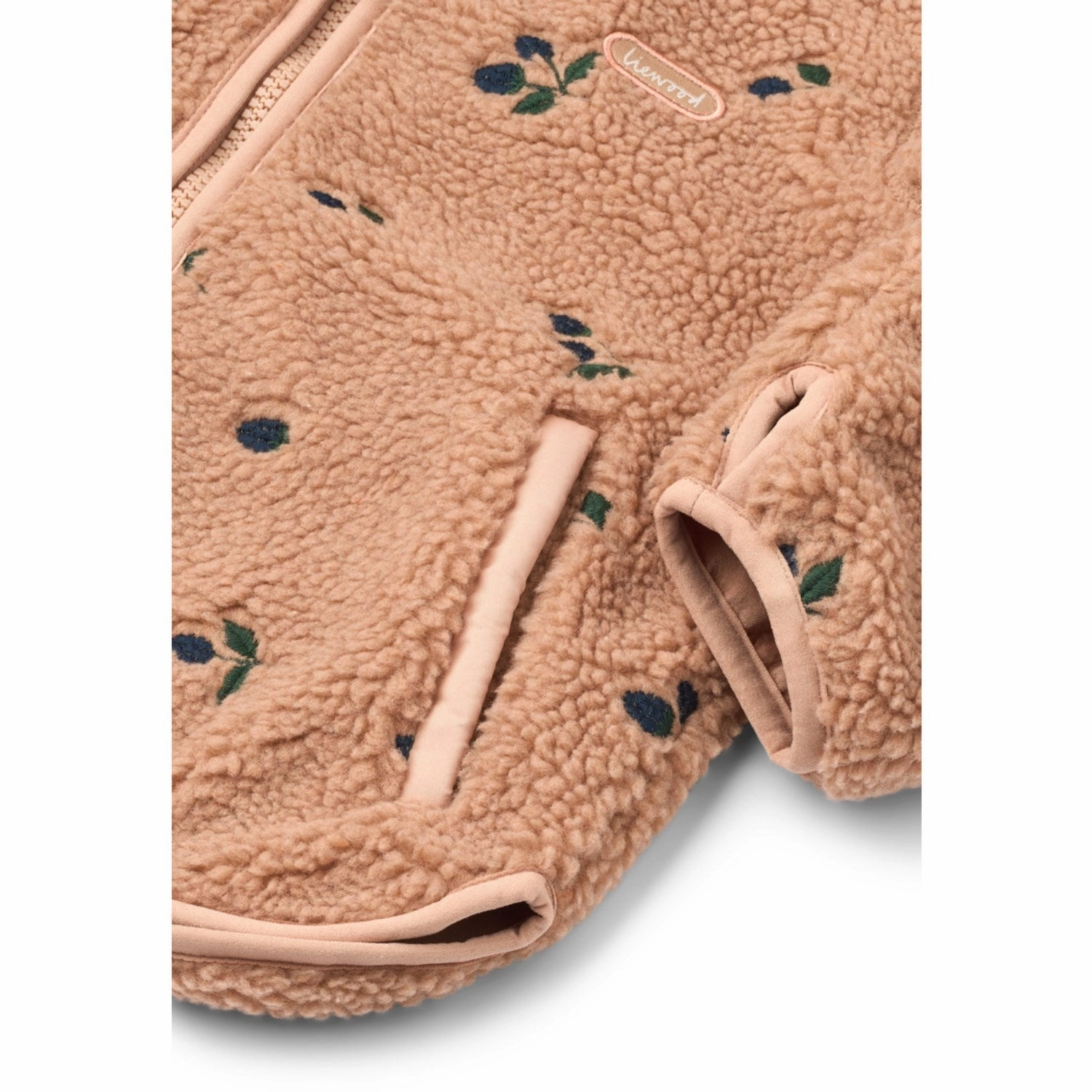 Breathable Design LIEWOOD Berry / Pale Tuscany / Embroidery Mara Pile Jacket