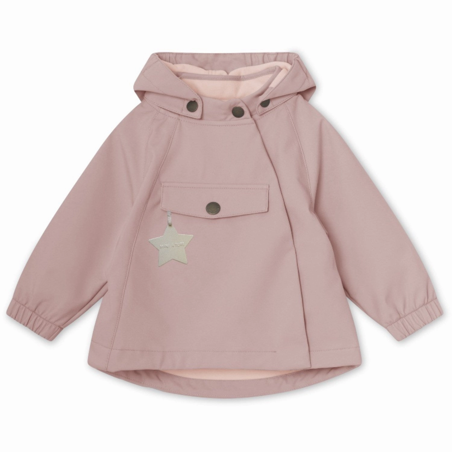 Teflon Coated Snag Free Zipper Technology Mini A ture Cloudy Rose Wai Spring Softshell Jacket. GRS