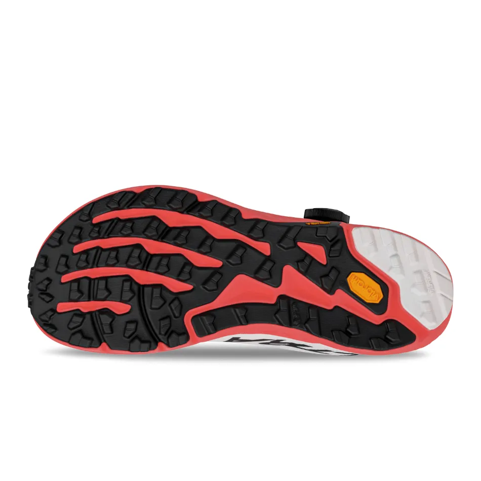 Altra Men's Timp Boa Trail Running Shoe in White/Coral SS25 Road Trip Natural Flexibility
