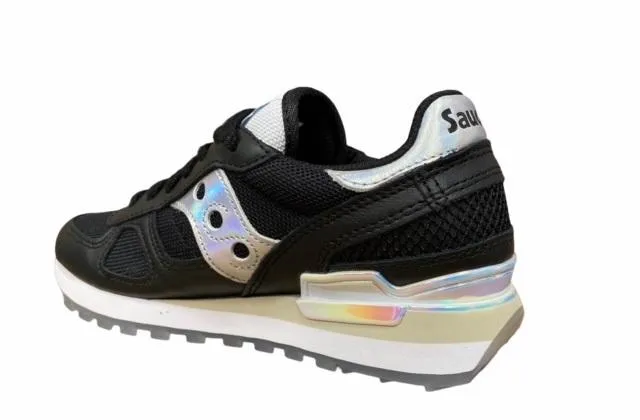 Saucony Original scarpa sneakers da donna Shadow S60565-1 nero iridescente Torque Control Grooves memory foam shoes