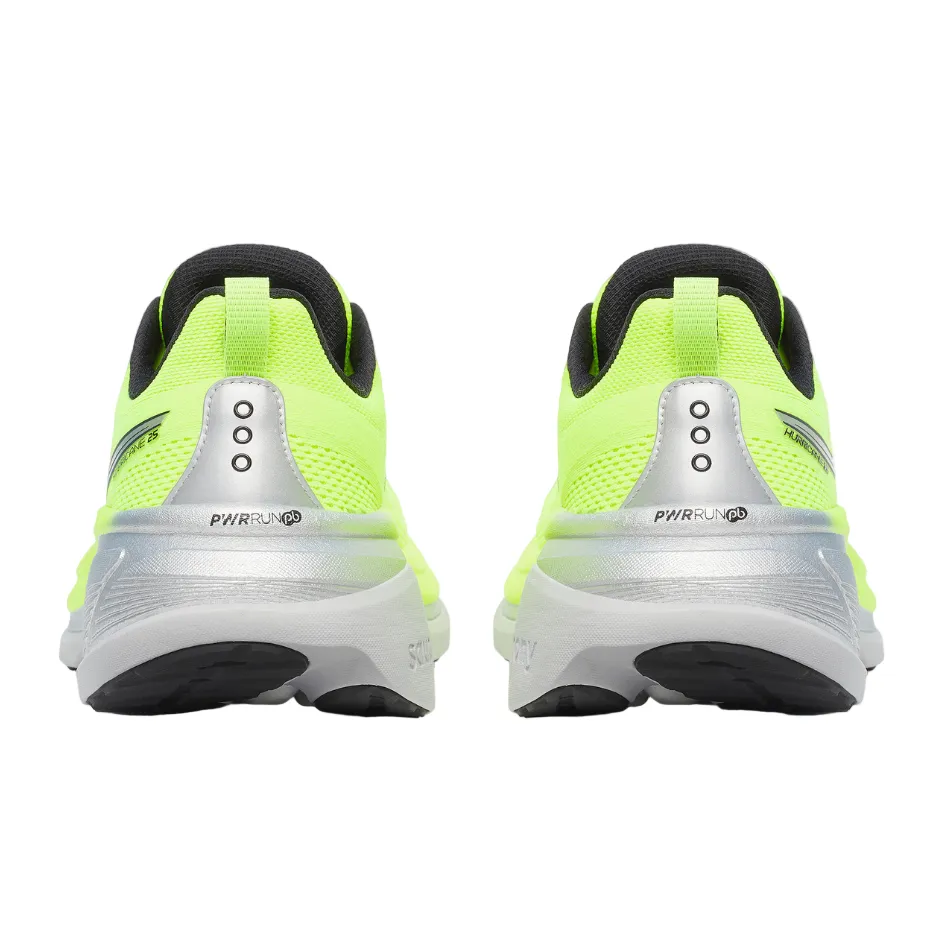 Saucony Men's Hurricane 25 Running Shoes in Citron/Black - Online Exclusive Energy Boost Trail Performance