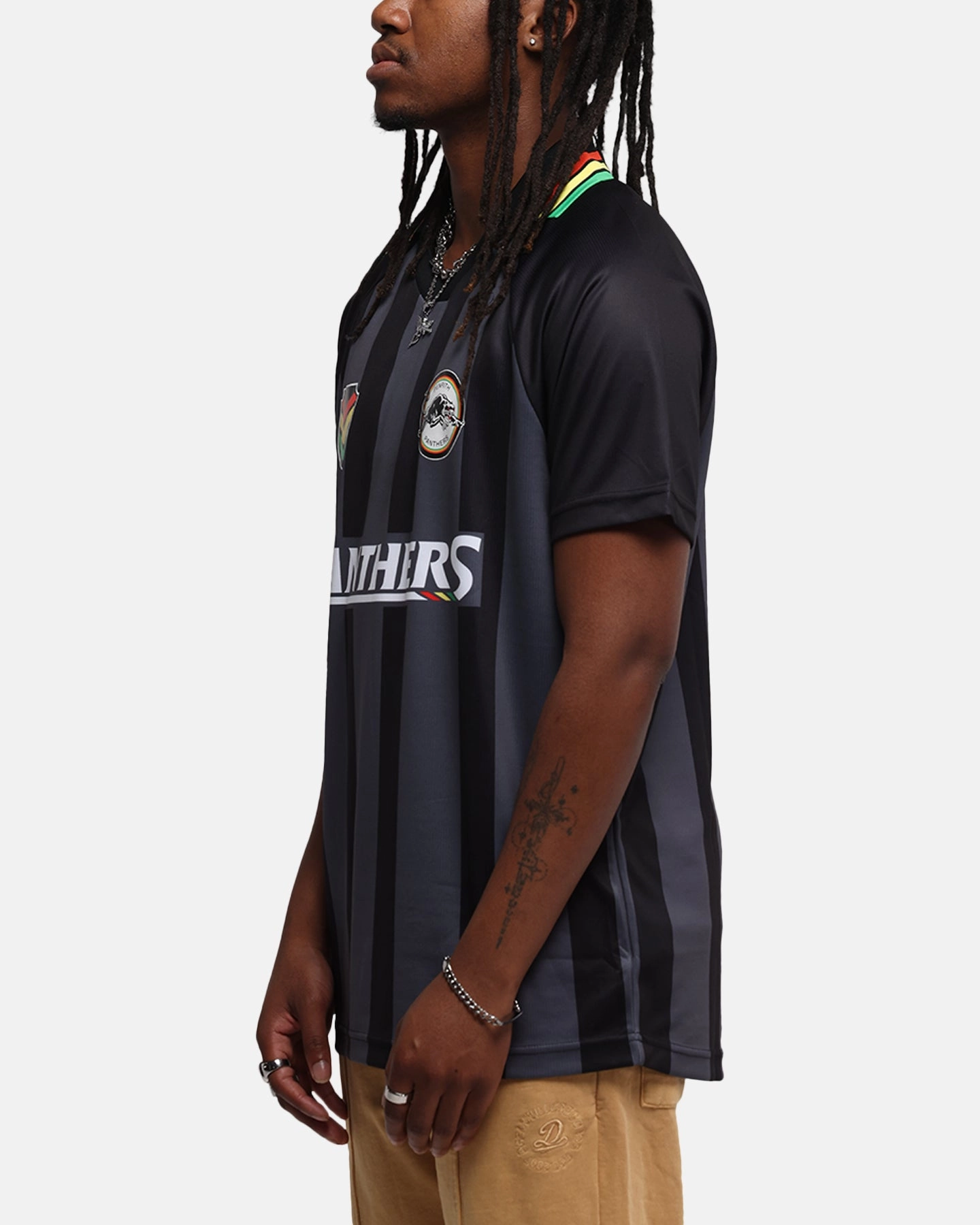 Fit For Action Customizable Fit System Bleacher Athletic Penrith Panthers NRL 1908 Collared T-Shirt Official Team Colour