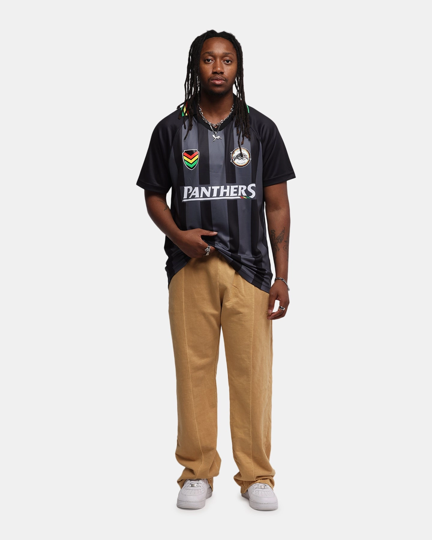Abrasion resistant Speed Comfort Bleacher Athletic Penrith Panthers NRL 1908 Collared T-Shirt Official Team Colour