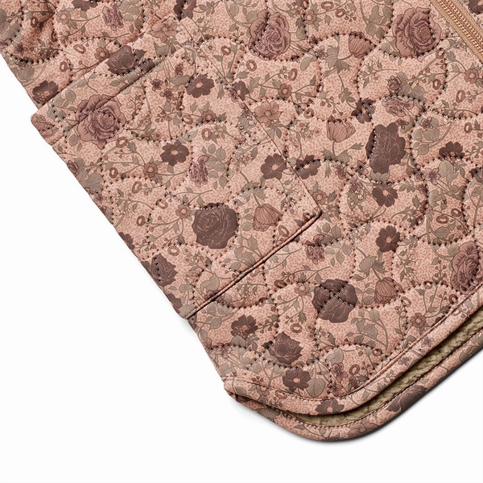 Collapsible Packable Style MultiPocket Configuration Wheat Thermo Rose Dawn Flowers Jacket Helga