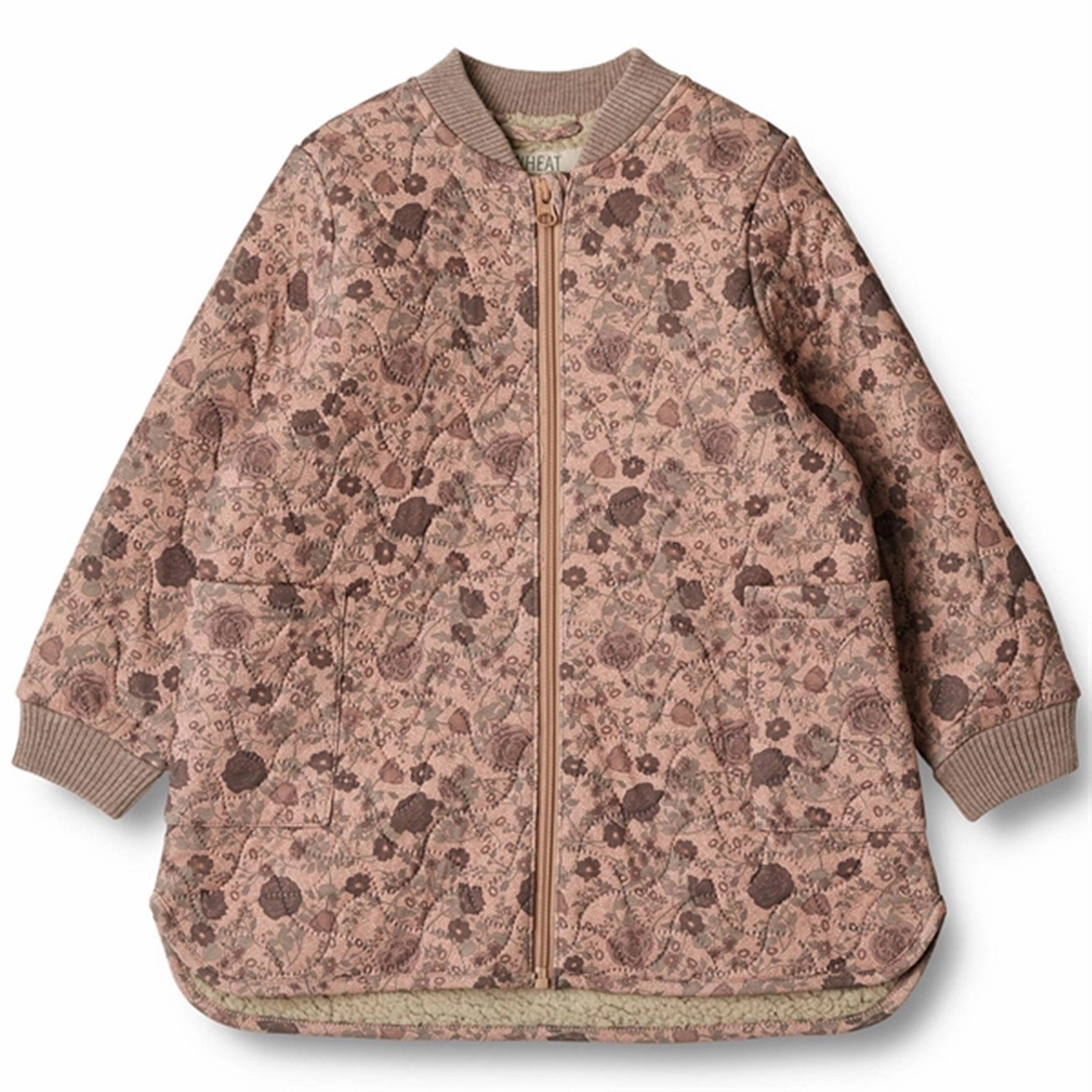 Mesh Lining BondedZipperGuards Wheat Thermo Rose Dawn Flowers Jacket Helga