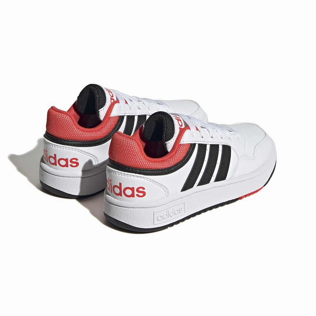 adidas - Kids' (Junior) Hoops Shoes (GZ9673) Abrasion Defying Outsole Basic Fit