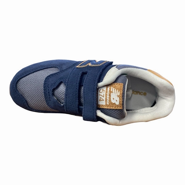 Hilly terrain adaptability Foot Flexibility New Balance Scarpa sneakers da ragazzo con strappo PV574AB1 blu-grigio