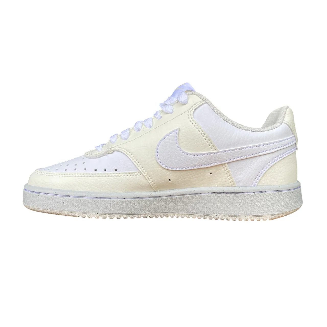 Nike scarpa sneakers da donna Court Vision Lo Next Nature DH3158-005 perla-bianco Traction Lug Comfortable Base