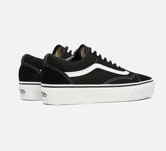 Removable liners elite running shoes Vans scarpa sneakers con zeppa da donna Old Skool Platform VN0A3B3UY281 nero-bianco