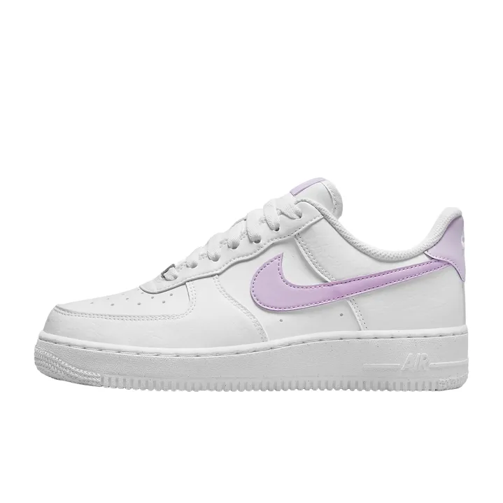 Nile scarpa sneaker da donna Air Force 1 '07 Next Nature DN1430-105 bianco-glicine flat sole shoes